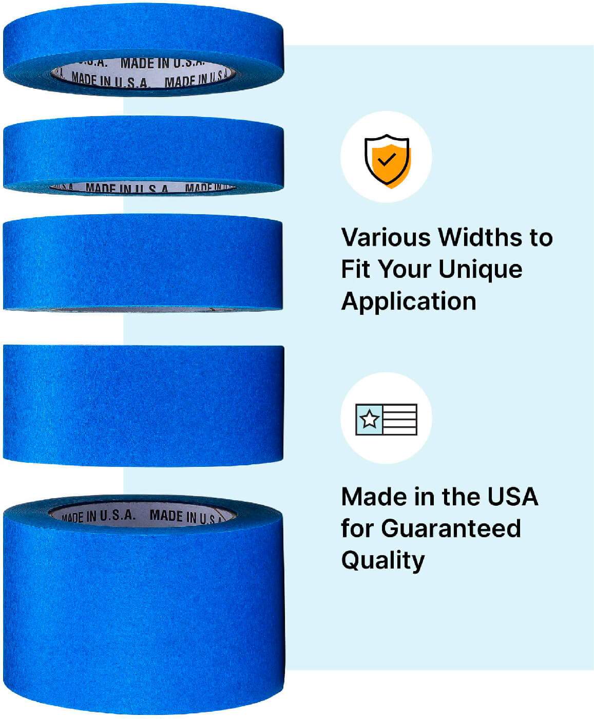 blue painters tape sizes
