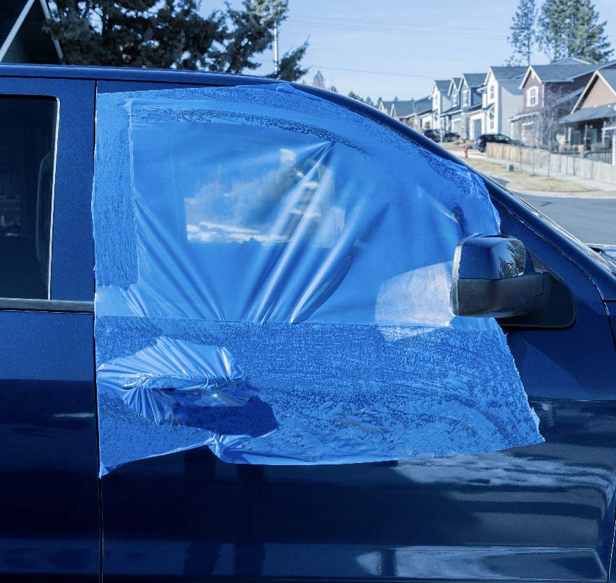 crash wrap for car window