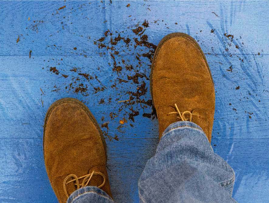 blue floor protection film