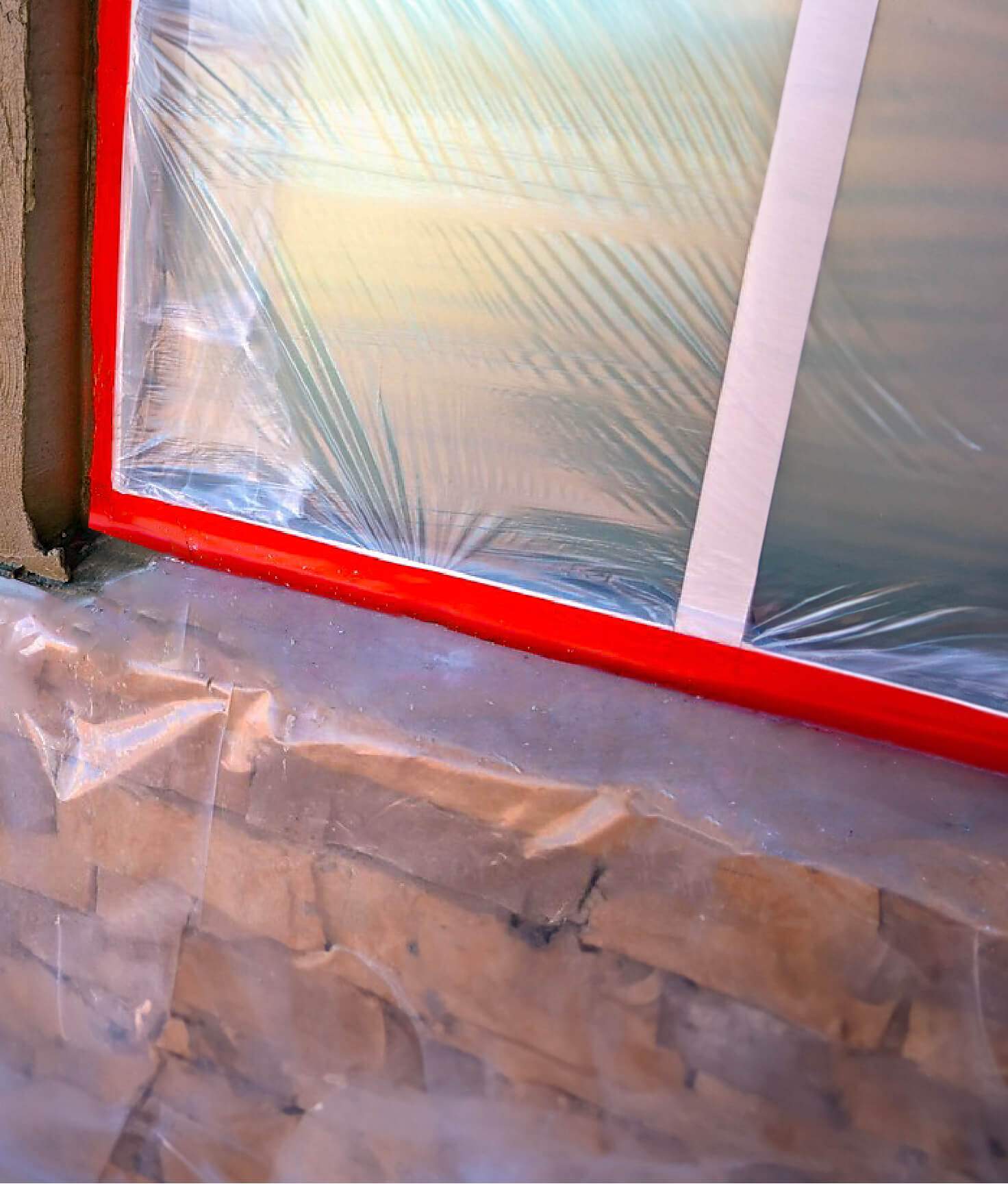 red tape for stucco