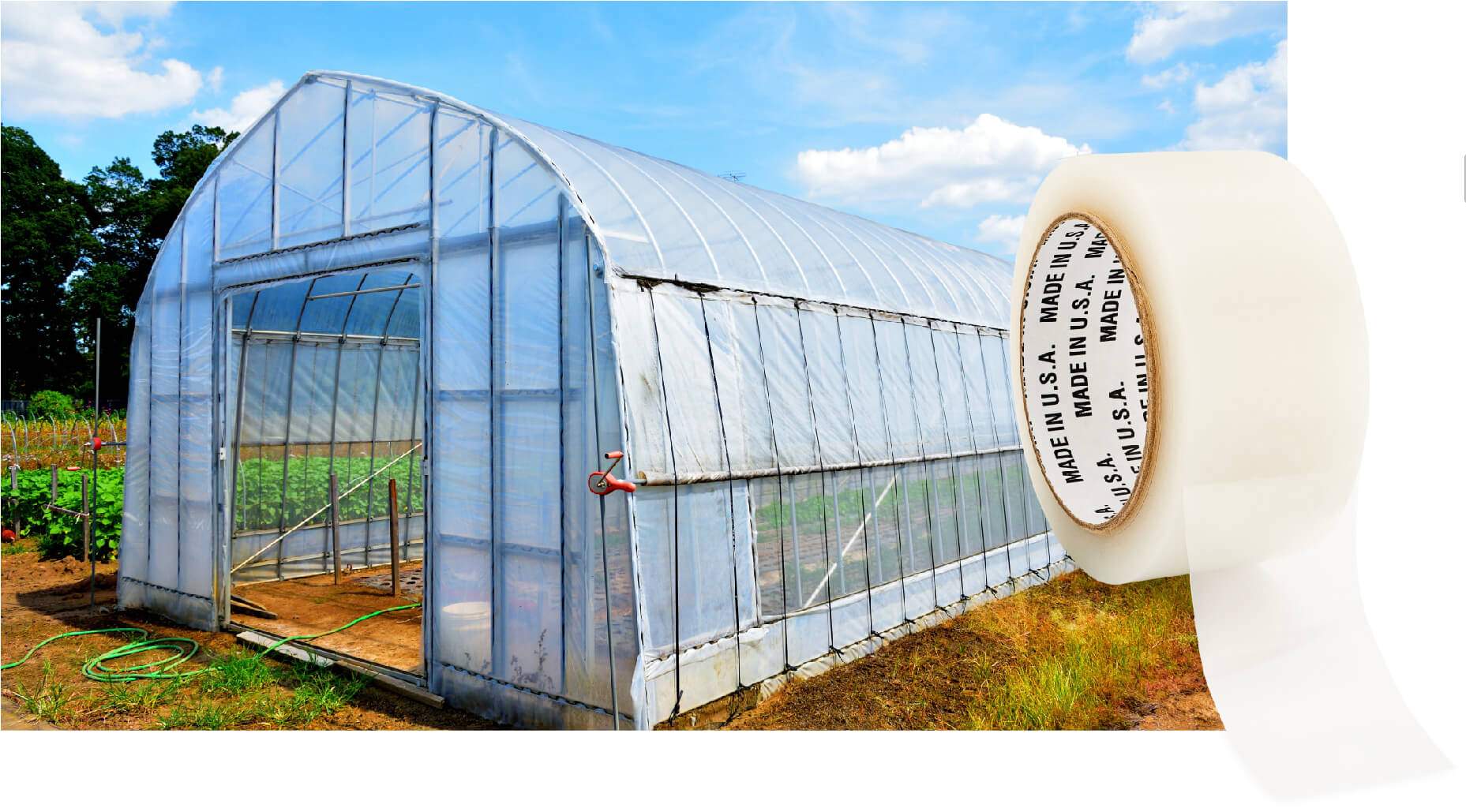 clear greenhouse repair tape