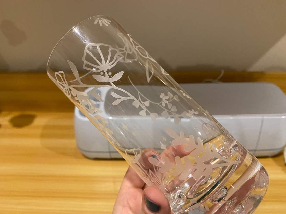 Easy Glass Etching Under 5 Mins using Armour Etch Cream and Cricut Vinyl  Stencil