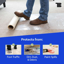 Carpet Protection Film | Self Adhesive Roll | USA Made