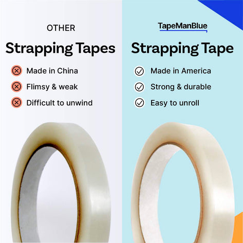 Utility Bulk Strapping Tape 1/2 X 180' | Quantity: 72 by Paper Mart