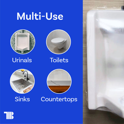 Toilet Wrap - Protective Cover Film for Out-of-Order Toilets & Urinals