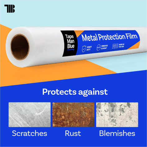 Window Protection Film, 24 inch x 600 feet, Made in The USA, Strongest and  Most Durable Window Protection Film for Construction, Blue Self-Adhesive