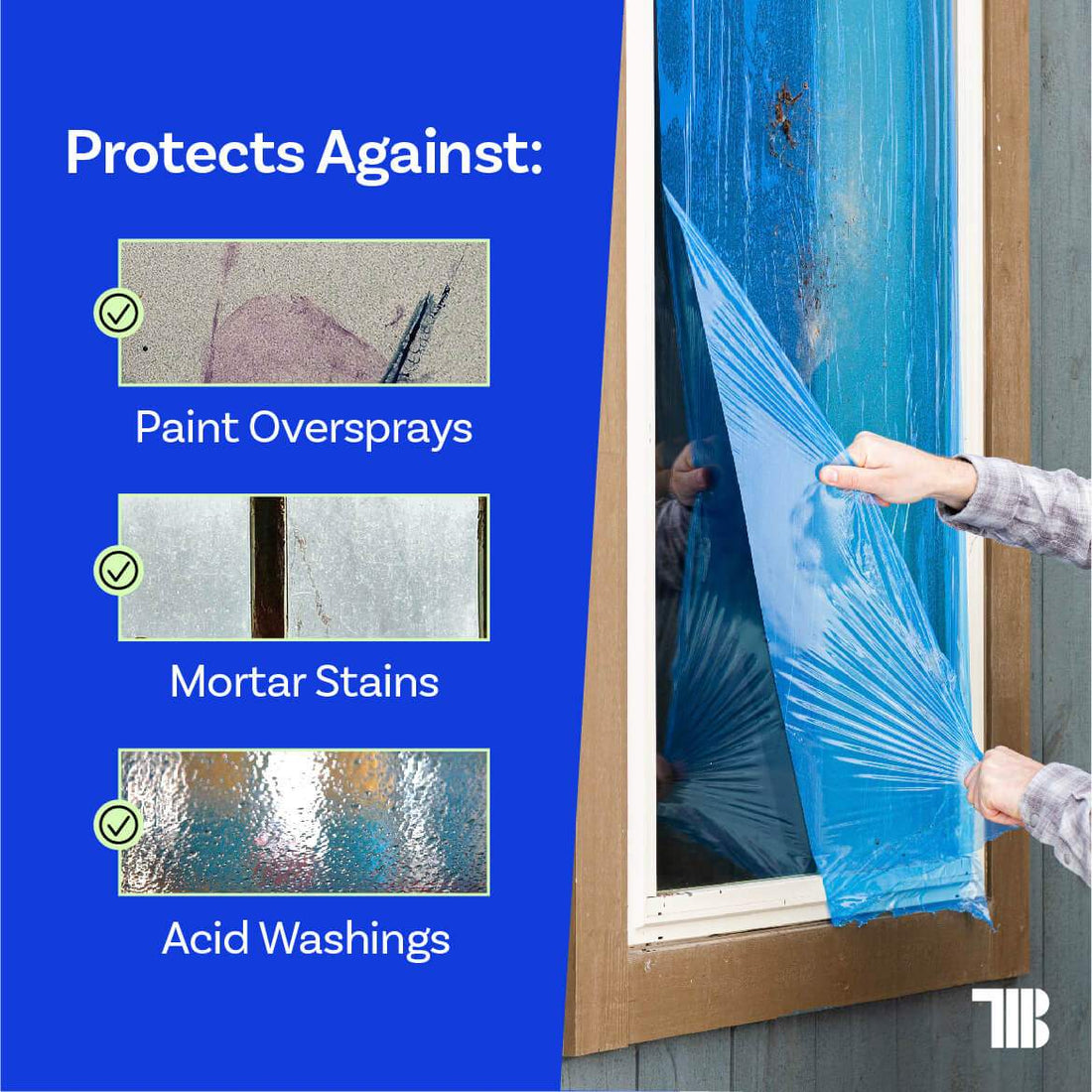 Window Protector Flim Window Protection Film | Glass Protection Tape | TapeManBlue
